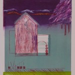 Sweet Home II, 2011 monotype, 6" x 6"