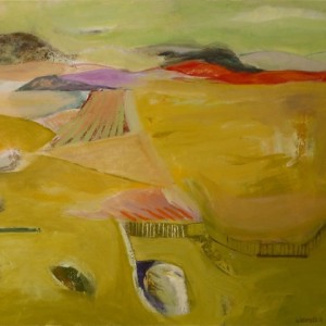 The Land Stands with Patience, 2008 oil on canvas, 30" x 36"