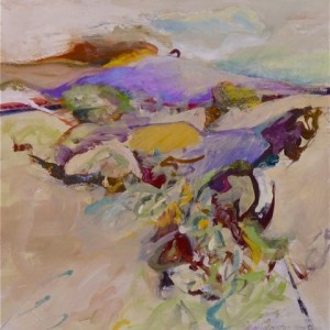 Unsettled Land, 2010 oil on panel, 16" x 16"