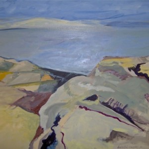 View of Lake Tiberius, 2004 oil on canvas, 26' x 32"