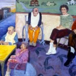 Silent Conversations, 1996 oil on panel, 28" x 40"